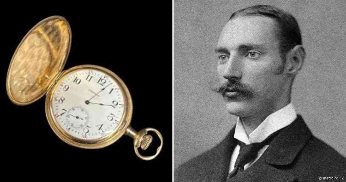 Gold pocketwatch belonging to Titanic’s richest passenger sells for £1,175,000