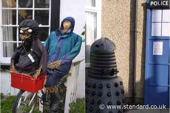 Village ‘taken over’ by E.T. and Daleks for scarecrow festival