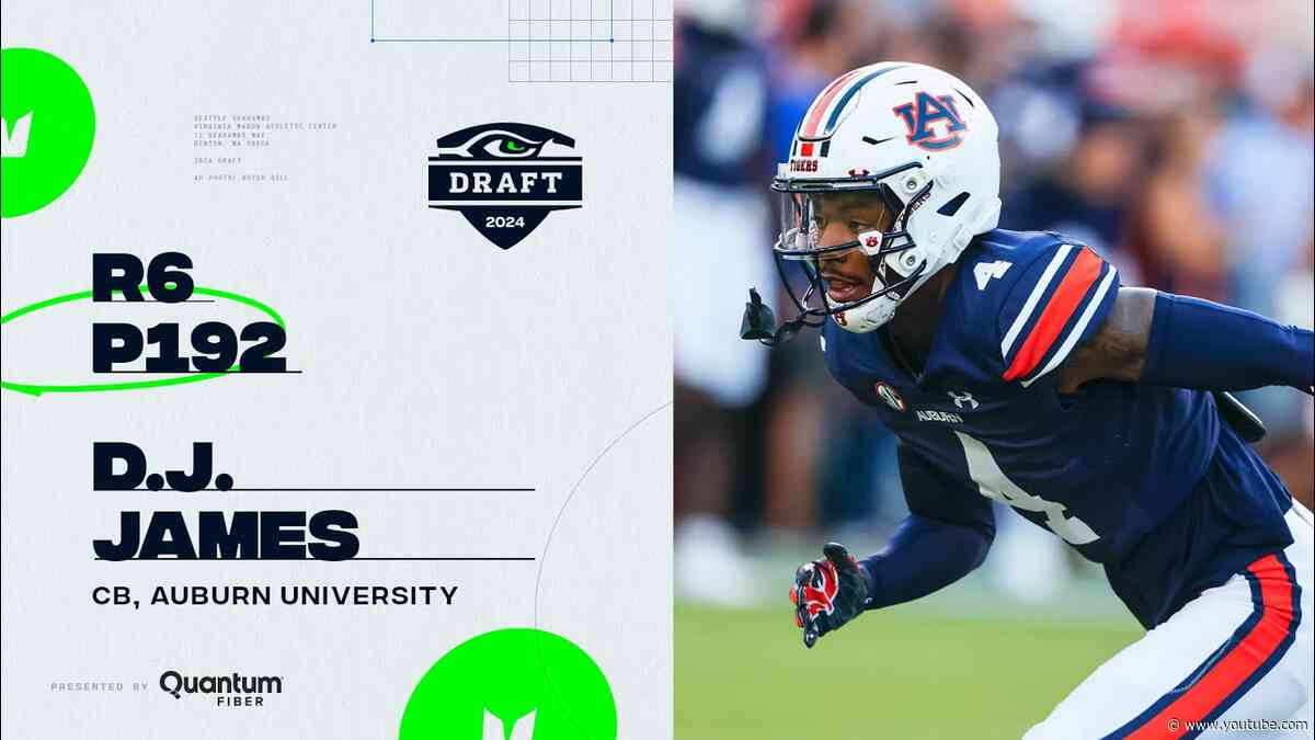 Seahawks Select CB D.J. James With No.  192 Pick In 2024 NFL Draft