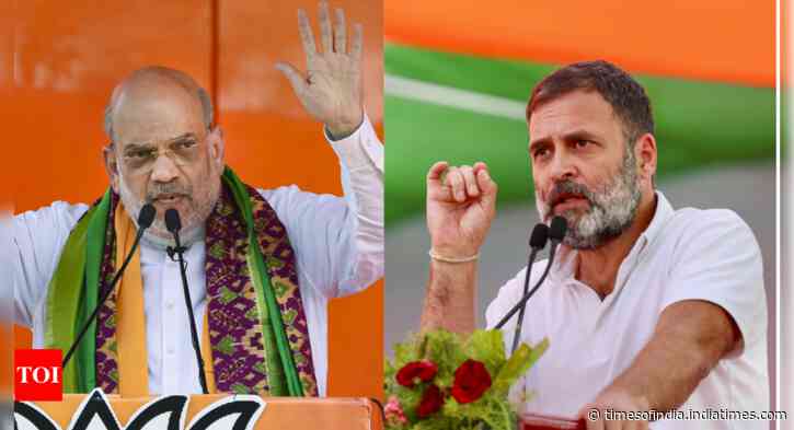 'Rahul Baba is spreading lies': Home minister Amit Shah slams Congress leader's claim of 'BJP removing reservation'