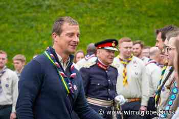 Wirral Scout congratulated by Bear Grylls at Windsor Castle