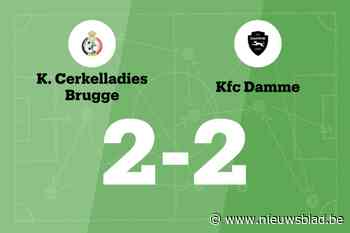 FC Damme sleept gelijkspel uit de brand in de uitwedstrijd tegen Cerkelladies Brugge