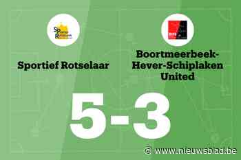Sportief Rotselaar B wint spektakelwedstrijd van BHS United