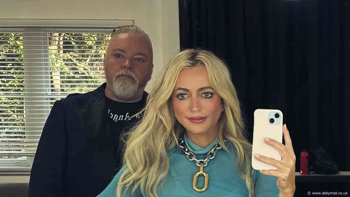 Jackie O Henderson shows off her trim figure as she poses with Kyle Sandilands ahead of Melbourne radio launch: 'We can't wait'
