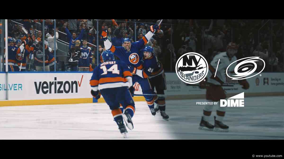 Playoff Cinematic Recap: New York Islanders 3 vs Carolina Hurricanes 2 (2OT) | Rd. 1 Game 4 4/27/24