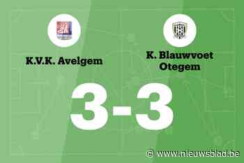 VK Avelgem B sleept gelijkspel uit de brand in de thuiswedstrijd tegen Blauwvoet Otegem