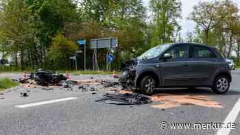 Motorradfahrer (59) aus Weilheim stirbt bei Verkehrsunfall auf der B2 - Autofahrer (56) hatte ihn wohl übersehen