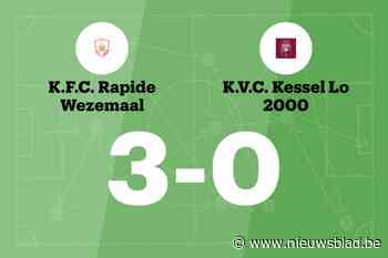 KFC Rapide Wezemaal wint thuis van KVC Kessel-Lo 2000