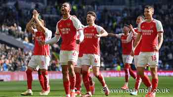 Tottenham 2-3 Arsenal - Premier League: Gunners hold on to secure vital victory in thriller