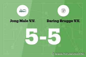 Jong Male speelt thuis gelijk tegen Daring Brugge