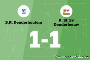 SK Denderhoutem speelt thuis gelijk tegen Standaard Denderleeuw