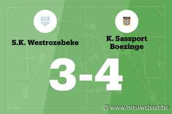 Sassport Boezinge wint wedstrijd tegen SK Westrozebeke