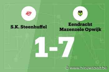 Eendracht Mazenzele Opwijk B laat SK Steenhuffel B kansloos in uitwedstrijd