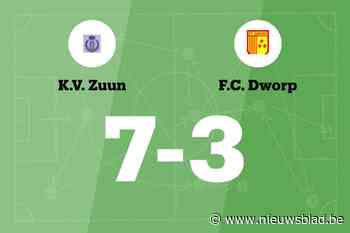 KV Zuun wint spektakelwedstrijd van FC Dworp