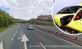 Air ambulance lands on Bingley Bypass after person falls from height