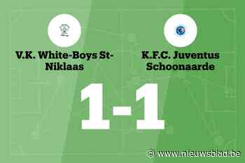VK White Boys Sint-Niklaas speelt thuis gelijk tegen Juventus Schoonaarde
