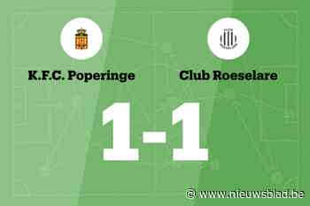 Club Roeselare speelt gelijk tegen FC Poperinge