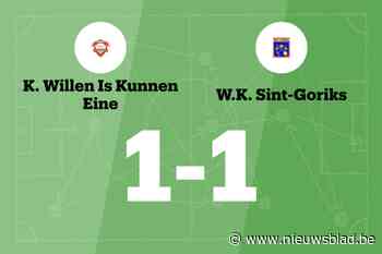 KWIK Eine B en WK Sint-Goriks delen de punten