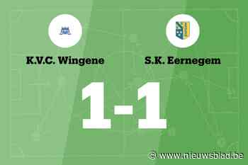 VC Wingene speelt thuis gelijk tegen SK Eernegem