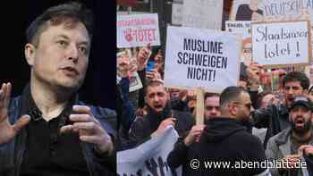 Elon Musk äußert sich zu Islamisten-Demo in Hamburg