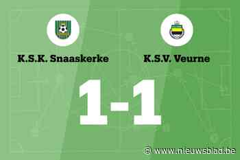 SK Snaaskerke en SV Veurne delen de punten
