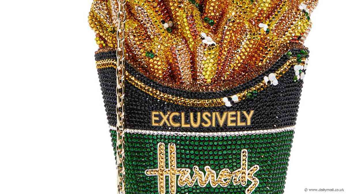Harrods becomes latest designer brand to cash in on bizarre fast food inspired trend with glamorous bag of chips for an eye-watering £6,000
