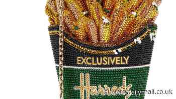 Harrods becomes latest designer brand to cash in on bizarre fast food inspired trend with glamorous bag of chips for an eye-watering £6,000