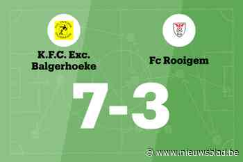 Excelsior Balgerhoeke wint spektakelwedstrijd van FC Rooigem