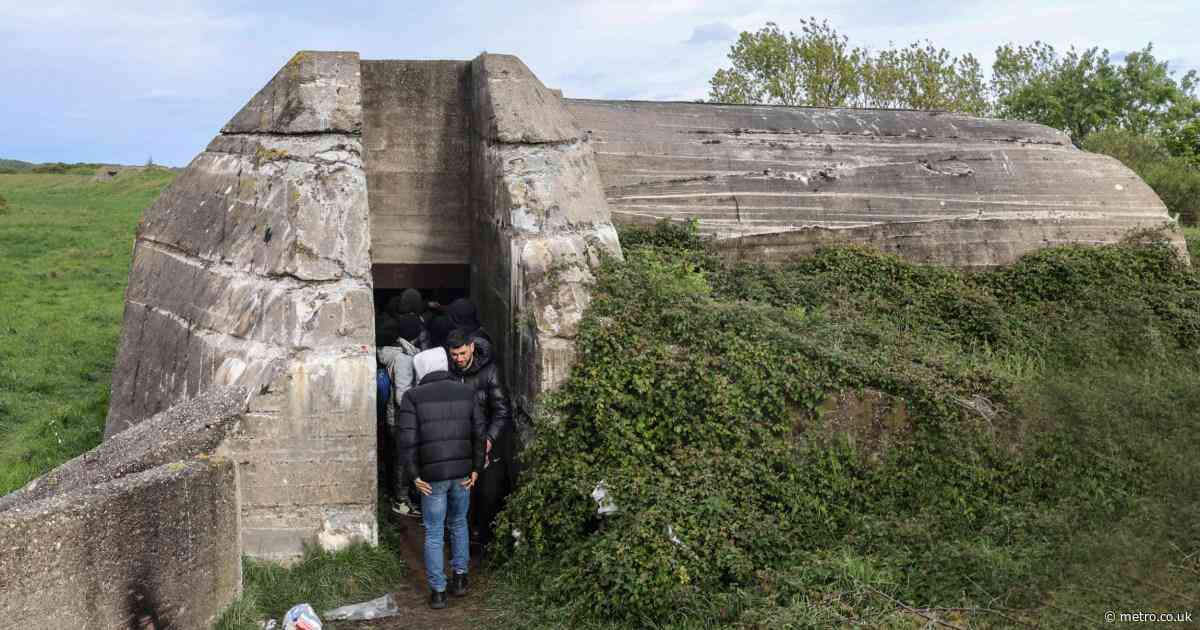 Smugglers hide migrants in old Nazi bunkers before perilous Channel crossing