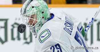 Vancouver Canucks’ DeSmith out, rookie goalie Silovs in for Game 4