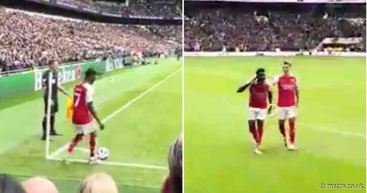 Arsenal star Bukayo Saka has perfect response for Tottenham fans after ‘you let your country down’ chant