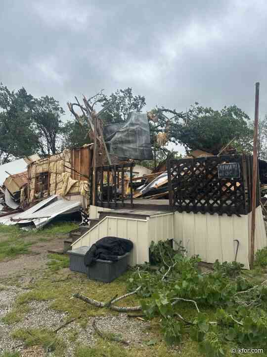 Extensive storm damage in Holdenville, two deaths and at least 4 injured