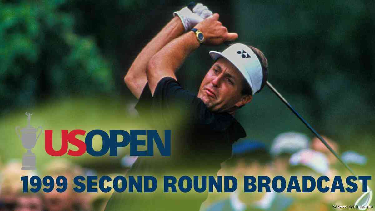 1999 U.S. Open (Round 2): Phil Mickelson Surges as the Field Takes Shape | Full Broadcast