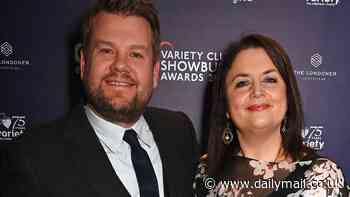 James Corden reunites with his Gavin & Stacey co-star Ruth Jones at Variety Club Showbusiness Awards as comedian bags the Silver Heart gong for outstanding achievement