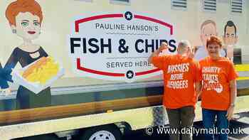 Pauline Hanson issues a brutal message to Anthony Albanese's government as she gives away free fish and chips to struggling Aussies
