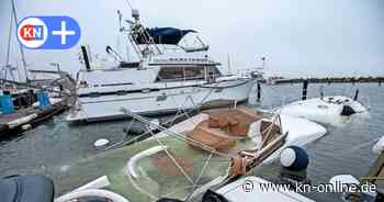 Rekordsumme nach Sturmflut in SH: 30 Millionen Euro Schaden an Booten