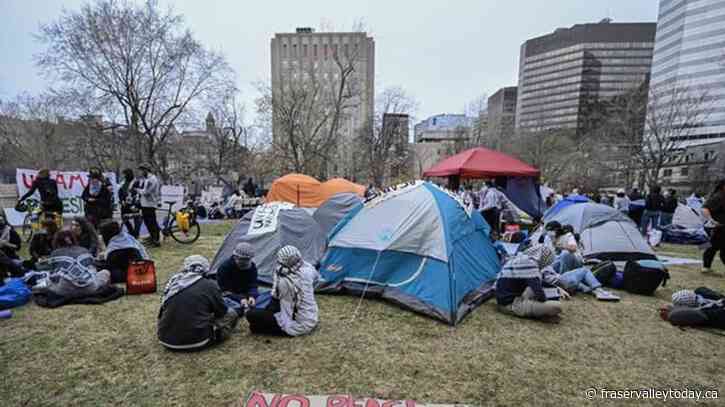 In the news today: Pro-Palestinian encampment at Montreal’s McGill University
