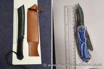 Knives destroyed and two men arrested in Bournemouth