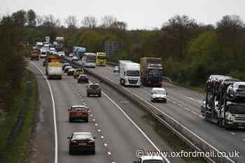 Oxford: A34 partially closes near Botley for gas works