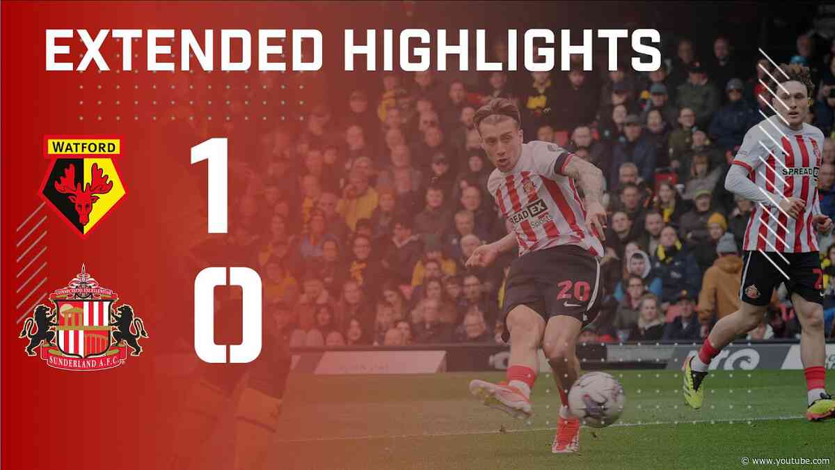 Extended Highlights | Watford 1 - 0 Sunderland AFC