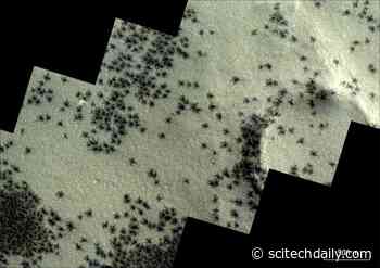 Mars Express Discovers Mysterious Martian “Spiders”