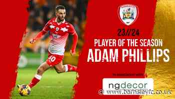 ADAM PHILLIPS VOTED 23/24 PLAYER OF THE SEASON