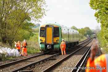 Recap after train hits level crossing barrier near Horsham
