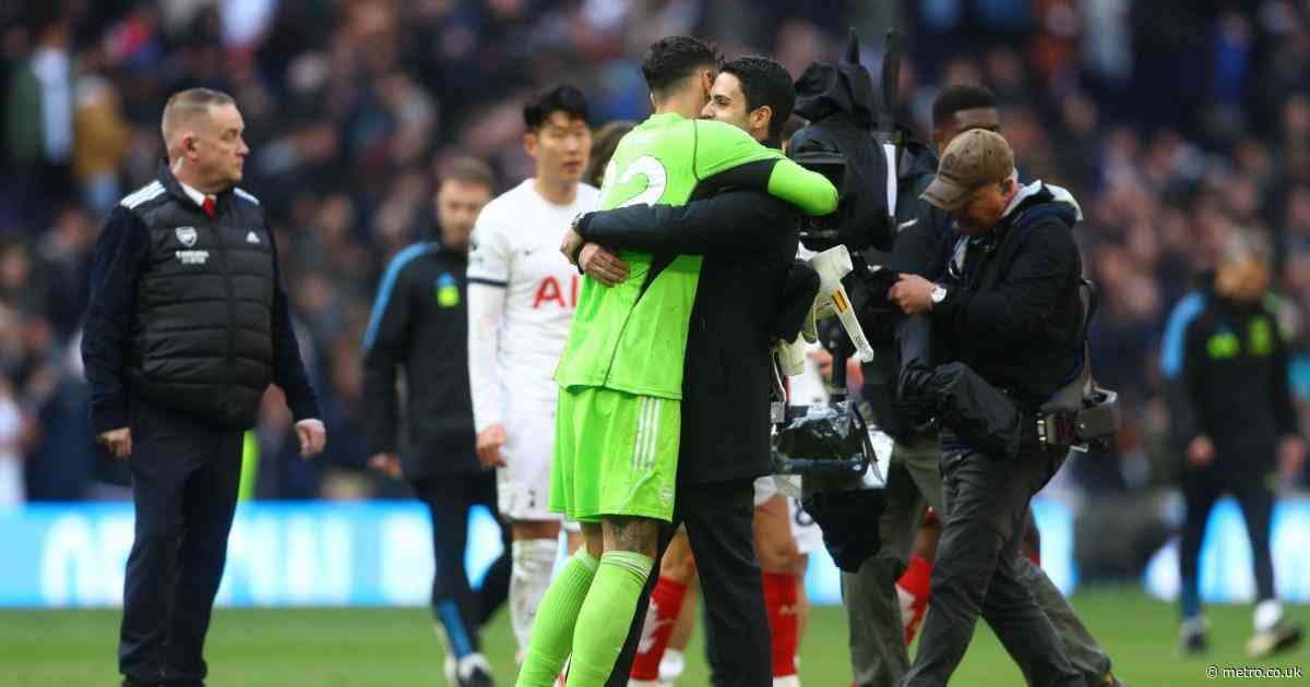 Arsenal goalkeeper David Raya reveals what Mikel Arteta told him after north London derby blunder
