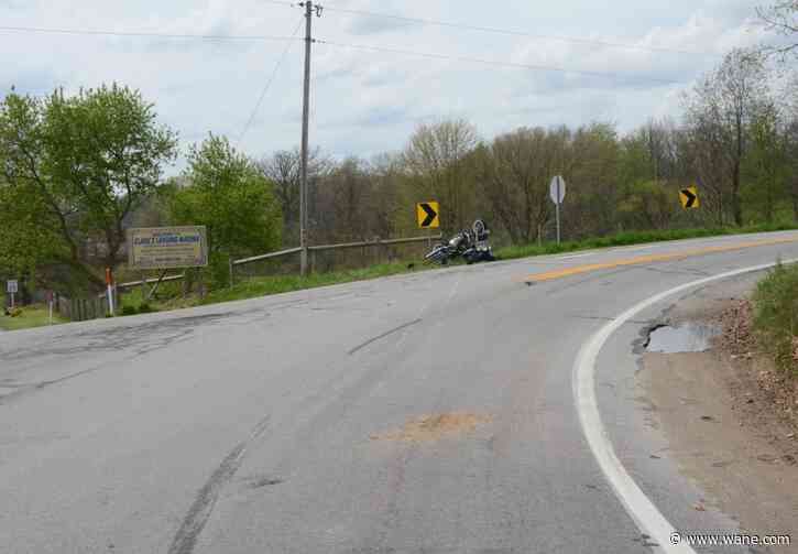 Man in serious condition after motorcycle flips near Hamilton Lake