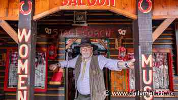 Welcome to the Wild West! Cowboy-obsessed grandfather spends 25 years turning his garden into the ultimate 'Dude Ranch' - complete with a saloon, jailhouse and even an undertakers