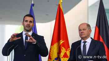 "Beeindruckt" von Fortschritten: Scholz sieht Montenegro auf EU-Kurs