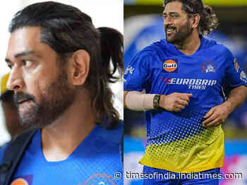 MS Dhoni debuts 'Samurai' hairstyle at IPL