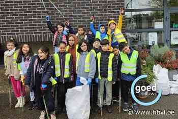 Leerlingen Europaschool ruimen 29 zakken zwerfvuil op in Genk