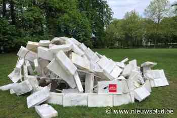 Vandalen vernielen kunstwerk in park Cortewalle: “Tweede keer in twee weken tijd, maar nu is het onherstelbaar”